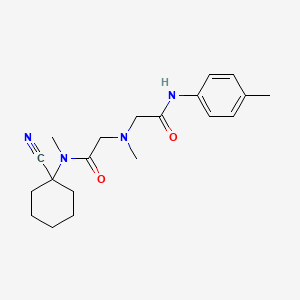 2-[[2-[(1-cyanocyclohexyl)-methylamino]-2-oxoethyl]-methylamino]-N-(4-methylphenyl)acetamide