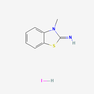 molecular formula C8H9IN2S B2623464 3-Methyl-2,3-dihydro-1,3-benzothiazol-2-imine hydroiodide CAS No. 62306-03-0