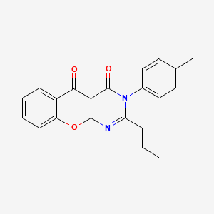2-propyl-3-(p-tolyl)-3H-chromeno[2,3-d]pyrimidine-4,5-dione