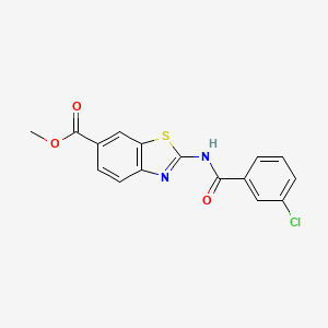 Methyl 2-(3-chlorobenzamido)benzo[d]thiazole-6-carboxylate