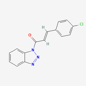 (2E)-1-(1H-1,2,3-Benzotriazol-1-yl)-3-(4-chlorophenyl)prop-2-en-1-one