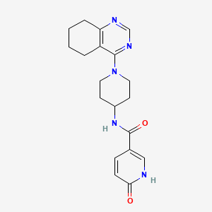 6-oxo-N-(1-(5,6,7,8-tetrahydroquinazolin-4-yl)piperidin-4-yl)-1,6-dihydropyridine-3-carboxamide