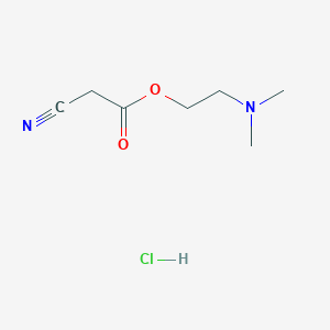 molecular formula C7H13ClN2O2 B2623494 2-(Dimethylamino)ethyl 2-cyanoacetate;hydrochloride CAS No. 2413877-66-2