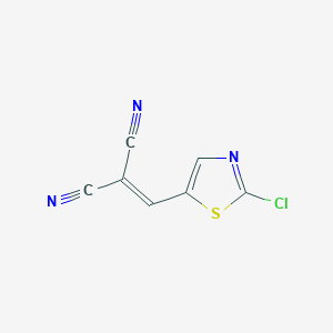 2-[(2-Chloro-1,3-thiazol-5-yl)methylidene]propanedinitrile