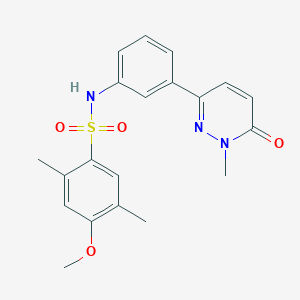 4-methoxy-2,5-dimethyl-N-(3-(1-methyl-6-oxo-1,6-dihydropyridazin-3-yl)phenyl)benzenesulfonamide