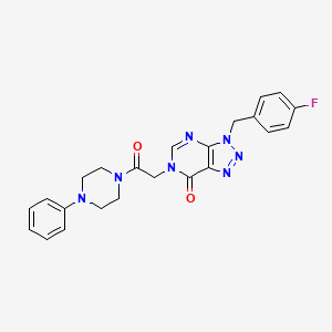 3-(4-fluorobenzyl)-6-[2-oxo-2-(4-phenylpiperazin-1-yl)ethyl]-3,6-dihydro-7H-[1,2,3]triazolo[4,5-d]pyrimidin-7-one