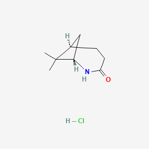 (1S,6R)-7,7-Dimethyl-2-azabicyclo[4.1.1]octan-3-one;hydrochloride