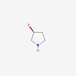molecular formula C4H8FN B2623515 (S)-3-fluoropyrrolidine CAS No. 116574-74-4; 136725-53-6; 136725-54-7
