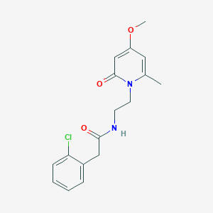 2-(2-chlorophenyl)-N-(2-(4-methoxy-6-methyl-2-oxopyridin-1(2H)-yl)ethyl)acetamide