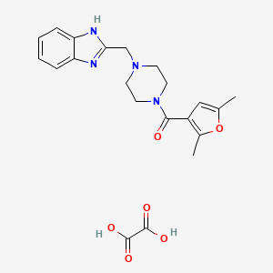 (4-((1H-benzo[d]imidazol-2-yl)methyl)piperazin-1-yl)(2,5-dimethylfuran-3-yl)methanone oxalate