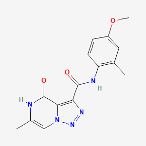 N-(4-methoxy-2-methylphenyl)-6-methyl-4-oxo-4,5-dihydro[1,2,3]triazolo[1,5-a]pyrazine-3-carboxamide