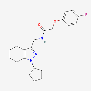 N-((1-cyclopentyl-4,5,6,7-tetrahydro-1H-indazol-3-yl)methyl)-2-(4-fluorophenoxy)acetamide