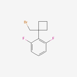 2-[1-(Bromomethyl)cyclobutyl]-1,3-difluorobenzene