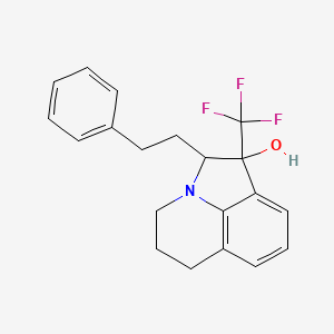 2-Phenethyl-1-(trifluoromethyl)-1,2,5,6-tetrahydro-4H-pyrrolo[3,2,1-ij]quinolin-1-ol