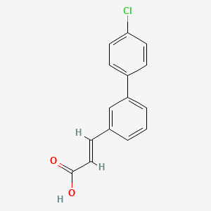 molecular formula C15H11ClO2 B2623564 (2E)-3-{4'-chloro-[1,1'-biphenyl]-3-yl}prop-2-enoic acid CAS No. 773132-56-2