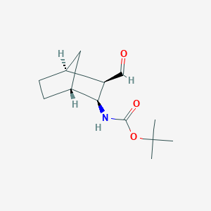 molecular formula C13H21NO3 B2623565 N-Boc-(+/-)-cis-(exo)-2-amino-bicyclo[2.2.1]heptan-3-carbaldehyde CAS No. 1418113-94-6