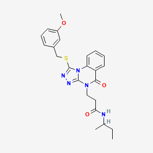 1-[3-(benzoylamino)benzoyl]-N-(tetrahydrofuran-2-ylmethyl)piperidine-3-carboxamide