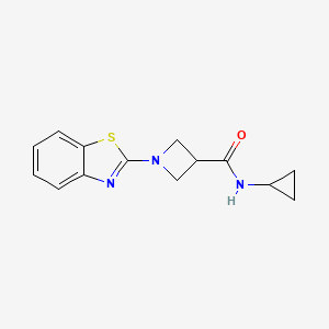 1-(benzo[d]thiazol-2-yl)-N-cyclopropylazetidine-3-carboxamide