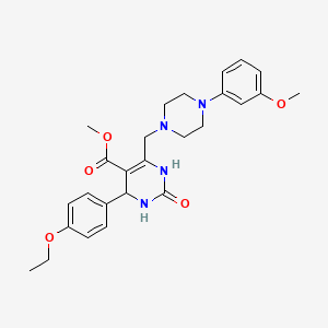 Methyl 4-(4-ethoxyphenyl)-6-{[4-(3-methoxyphenyl)piperazin-1-yl]methyl}-2-oxo-1,2,3,4-tetrahydropyrimidine-5-carboxylate
