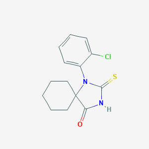 molecular formula C14H15ClN2OS B262358 1-(2-Chlorophenyl)-2-thioxo-1,3-diazaspiro[4.5]decan-4-one 