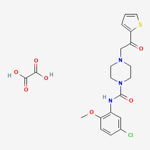 N-(5-chloro-2-methoxyphenyl)-4-(2-oxo-2-(thiophen-2-yl)ethyl)piperazine-1-carboxamide oxalate