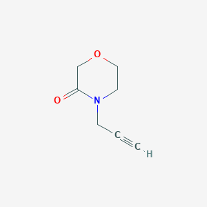 molecular formula C7H9NO2 B2623606 4-(Prop-2-yn-1-yl)morpholin-3-one CAS No. 1518377-73-5