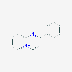 molecular formula C14H11N2+ B262361 2-Phenylpyrido[1,2-a]pyrimidin-5-ium 
