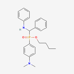 Butyl (4-(dimethylamino)phenyl)(phenyl(phenylamino)methyl)phosphinate