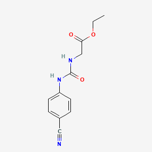 Ethyl 2-{[(4-cyanophenyl)carbamoyl]amino}acetate