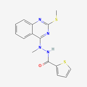 N'-methyl-N'-[2-(methylsulfanyl)-4-quinazolinyl]-2-thiophenecarbohydrazide