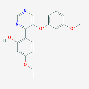 5-Ethoxy-2-(5-(3-methoxyphenoxy)pyrimidin-4-yl)phenol
