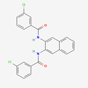 3-chloro-N-[3-[(3-chlorobenzoyl)amino]naphthalen-2-yl]benzamide