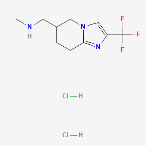 methyl({[2-(trifluoromethyl)-5H,6H,7H,8H-imidazo[1,2-a]pyridin-6-yl]methyl})amine dihydrochloride