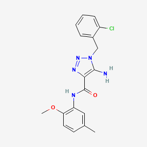 5-amino-1-(2-chlorobenzyl)-N-(2-methoxy-5-methylphenyl)-1H-1,2,3-triazole-4-carboxamide