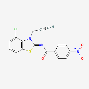 N-(4-chloro-3-prop-2-ynyl-1,3-benzothiazol-2-ylidene)-4-nitrobenzamide