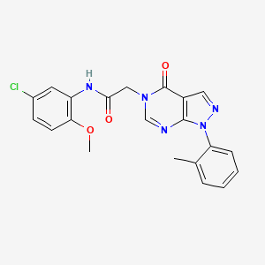 N-(5-chloro-2-methoxyphenyl)-2-(4-oxo-1-(o-tolyl)-1H-pyrazolo[3,4-d]pyrimidin-5(4H)-yl)acetamide