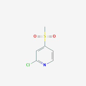 molecular formula C6H6ClNO2S B2623678 Pyridine, 2-chloro-4-(methylsulfonyl)- CAS No. 99903-03-4
