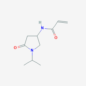 N-(5-Oxo-1-propan-2-ylpyrrolidin-3-yl)prop-2-enamide