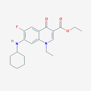 Ethyl 7-(cyclohexylamino)-1-ethyl-6-fluoro-4-oxoquinoline-3-carboxylate