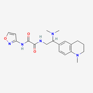 N'-[2-(dimethylamino)-2-(1-methyl-1,2,3,4-tetrahydroquinolin-6-yl)ethyl]-N-(1,2-oxazol-3-yl)ethanediamide