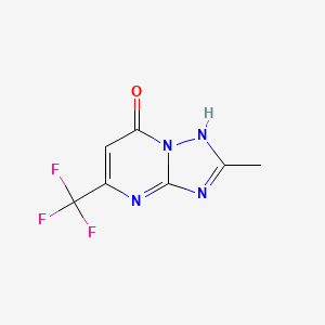 molecular formula C7H5F3N4O B2623714 2-Methyl-5-(trifluoromethyl)[1,2,4]triazolo[1,5-a]pyrimidin-7-ol CAS No. 95095-67-3