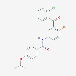 N-(4-bromo-3-(2-chlorobenzoyl)phenyl)-4-isopropoxybenzamide