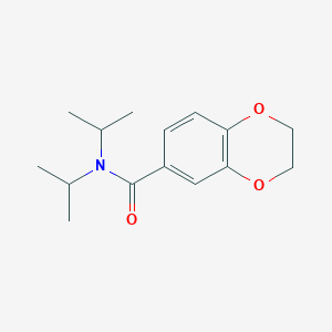 molecular formula C15H21NO3 B262372 N,N-di(propan-2-yl)-2,3-dihydro-1,4-benzodioxine-6-carboxamide 