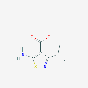 Methyl 5-amino-3-propan-2-yl-1,2-thiazole-4-carboxylate