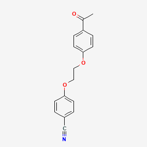 molecular formula C17H15NO3 B2623729 4-[2-(4-Acetylphenoxy)ethoxy]benzonitrile CAS No. 302968-11-2