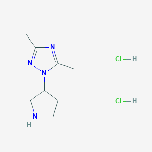 3,5-Dimethyl-1-(pyrrolidin-3-yl)-1H-1,2,4-triazole dihydrochloride