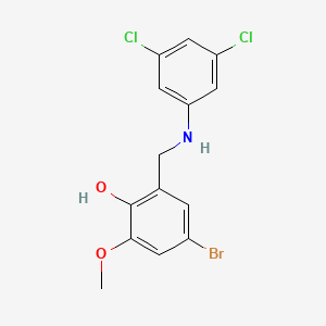 4-Bromo-2-{[(3,5-dichlorophenyl)amino]methyl}-6-methoxyphenol