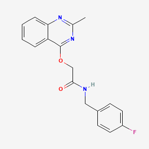 molecular formula C18H16FN3O2 B2623744 N-(4-fluorobenzyl)-2-((2-methylquinazolin-4-yl)oxy)acetamide CAS No. 1116017-20-9