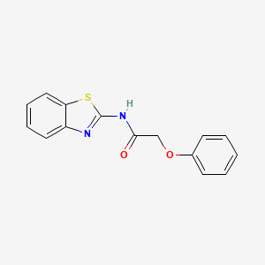 molecular formula C15H12N2O2S B2623745 N-(1,3-benzothiazol-2-yl)-2-phenoxyacetamide CAS No. 202990-57-6