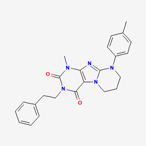 1-methyl-3-phenethyl-9-(p-tolyl)-6,7,8,9-tetrahydropyrimido[2,1-f]purine-2,4(1H,3H)-dione